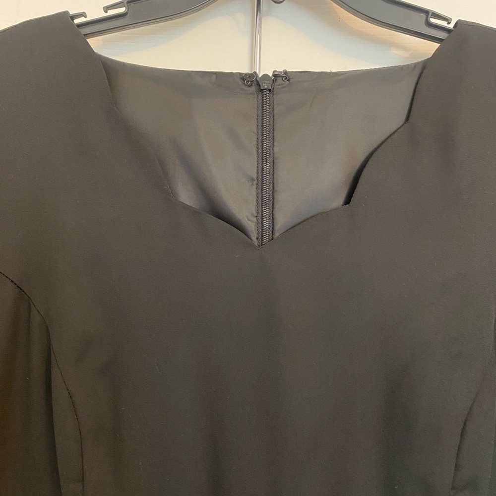 2/$10 Long black formal dress, size 10 - Picture 2 of 7